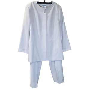 Kasper For ASL Classic‎ Jacket Pant Suit Set 2 Piece Career Workwear Elegant 12